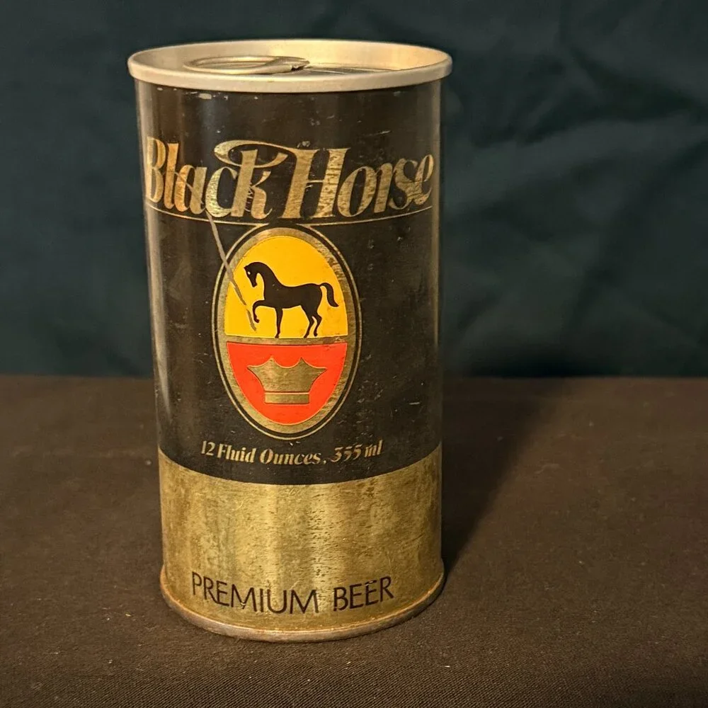 Black Horse Premium Ale Vintage beer can